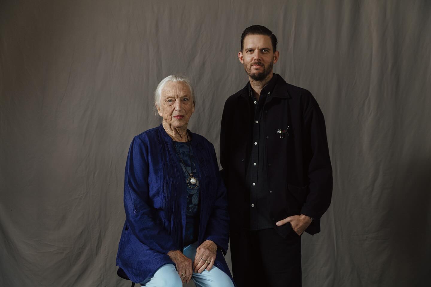 Elizabeth Cameron Dalman OAM and current Artistic Director Daniel Riley