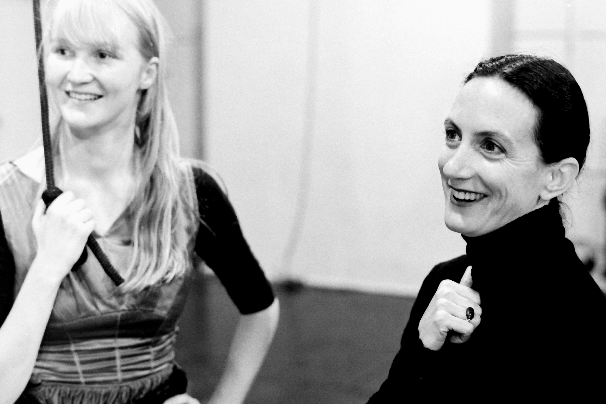 Meryl Tankard with dancers during the choreographic process for Furioso